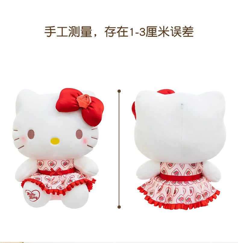 Cute Rose Cat Character Plush Stuffed Doll Toy