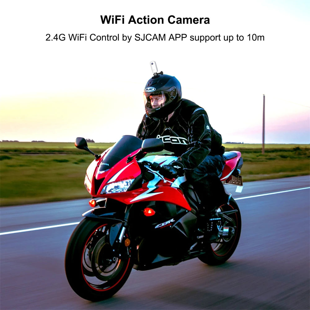 Mini 4K Action Camera with WiFi EIS and 30M Waterproof Case