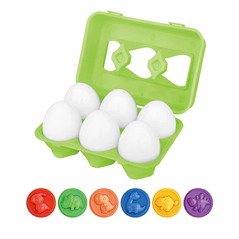 Eggs Toy 3D Puzzle Montessori Learning Education Math Toys Shape Match Smart Game For  Educational Easter Gifts