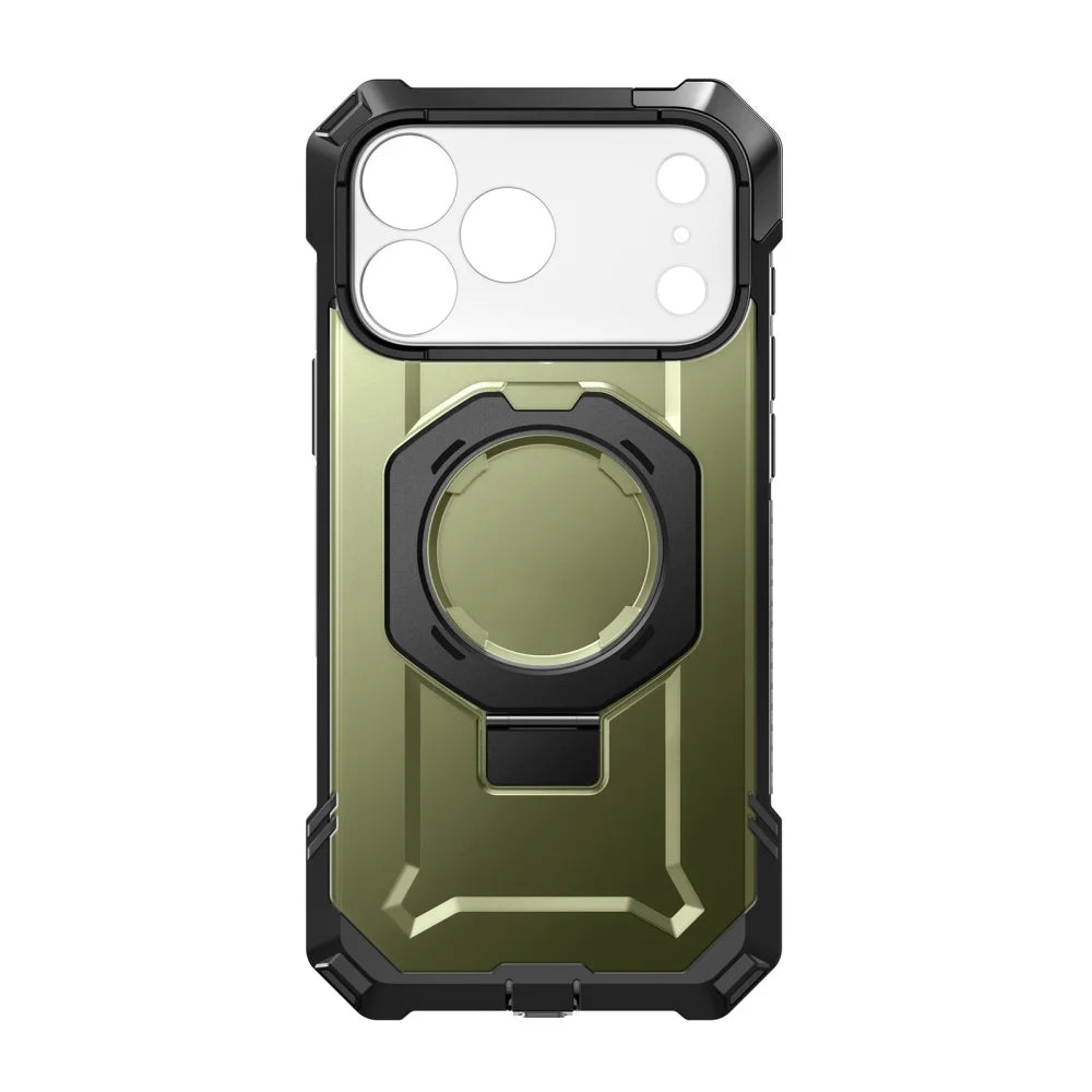 Rugged Magnetic Phone Case with Adjustable Kickstand for iPhone 17 Pro Max and iPhone 18 Pro Max