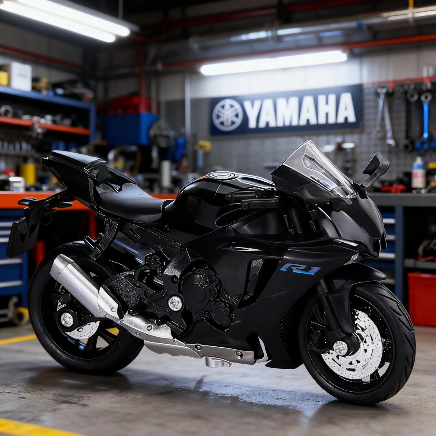 1/18 Suzuki Hayabusa GSX1000R YZF-R1 Motorcycle Model Toy Vehicle Collection Autobike Shork-Absorber Off Road Autocycle Toys Car