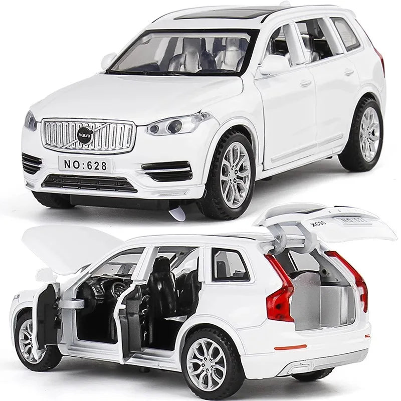 Simulation 1:32 Volvo XC90 SUV Alloy Diecast Metal Model Sound & Light Toy Car Central Control Ornaments Display Present For Boy