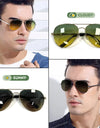 Polarized Pilot Sunglasses for Men and Women Driving Anti Glare Day and Night