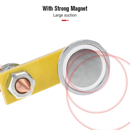 Welding Magnet Head Magnetic Welding Ground Clamp Tools Strong Magnetism Large Suction Copper Tail Welding Stability Clamps