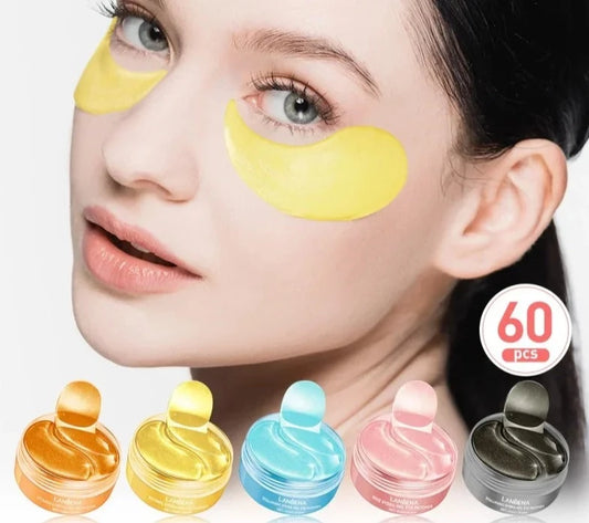 Collagen Eye Patches 60Pcs Eye Bags Removal Wrinkles Dark Circles Patches Retinol VC Eyes Pads Sleep Face Mask Skin Care