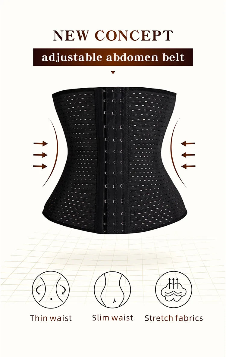 Slimming Body Shaper Waist Trainer Belt Corset Abdomen Belly Tummy Control Fitness Compression Shapewear