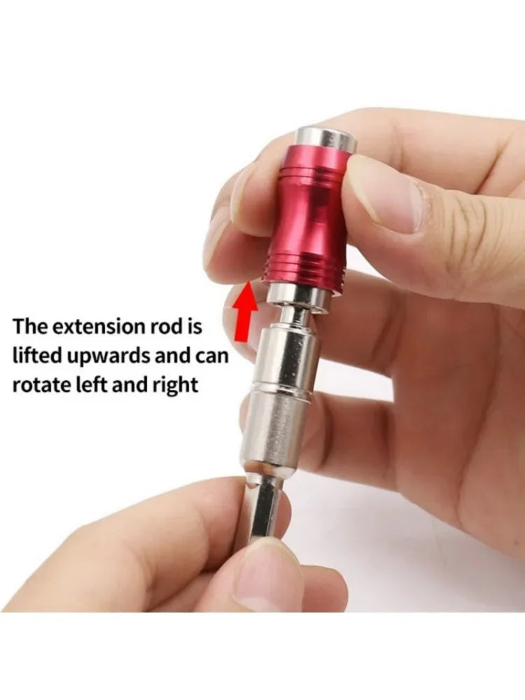 Electric Drill Hexagonal Handle  Quick Release Head Lengthening Connecting Rod Corner Bend Connecting Rod Lengthening