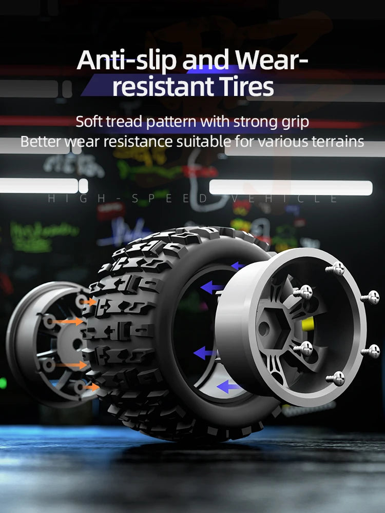 1 to 18 Scale 4WD High Speed Remote Control Monster Truck