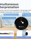Smart AI Voice Assistant Accurate Translator 137 Languages Video Photo Record Translate Simultaneous Interpretation Translation