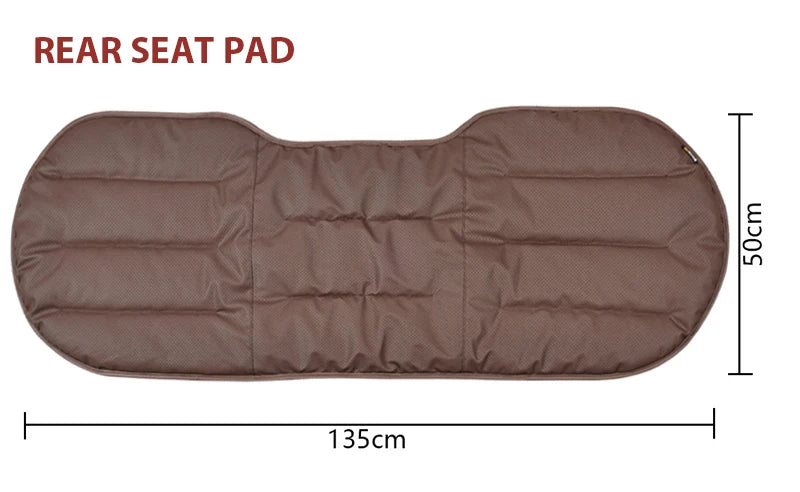 Nappa Leather Breathable Car Seat Cushion Soft Universal Anti Slip Auto Seat Protector Pads Car Seat Covers Interior Accessoires