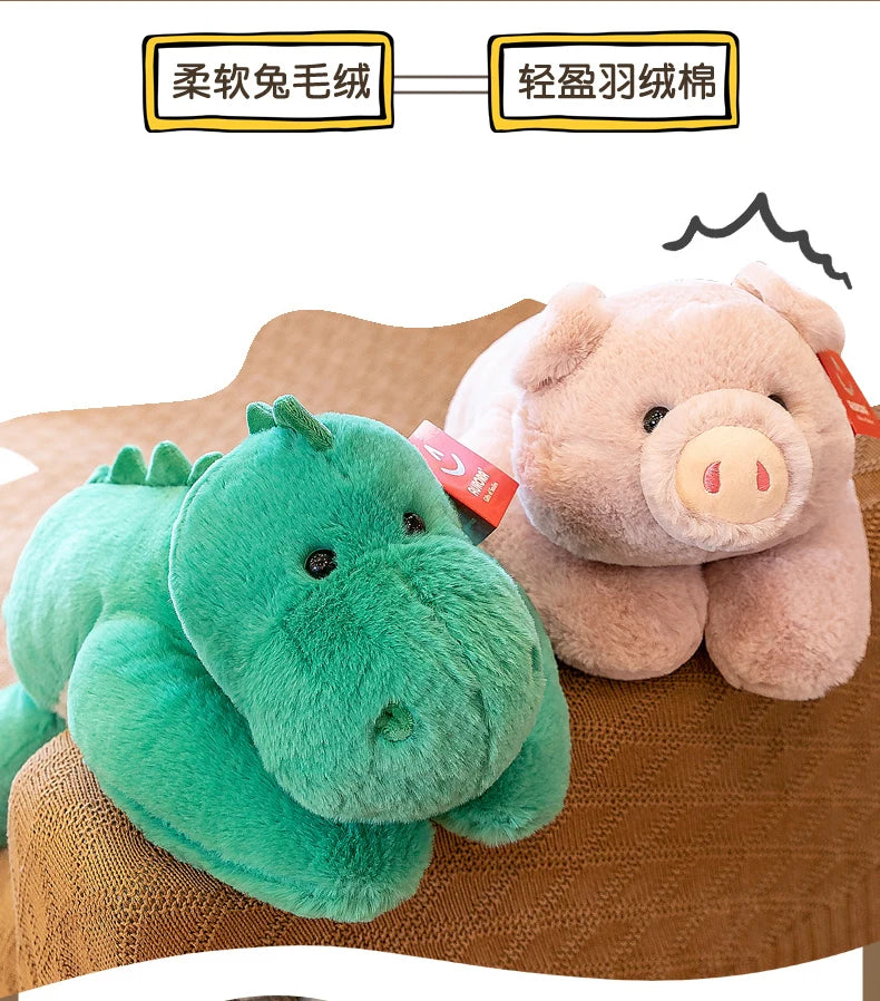 Party Bear Plush Sleeping Pillow Husky Doll Dinosaur Soft Doll Birthday Gift Girl