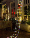 Christmas Decoration LED Ladder Light Strip Climbing Santa Claus Outdoor 8 Modes Christmas Tree For Home Window Christmas Decor