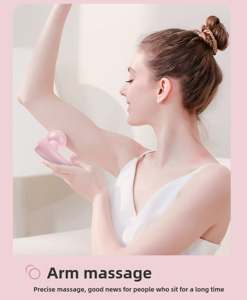 Mini Fascia  Vibrating Fast Rechargeable Dual Head Both Portable mini Muscle Relaxation Full Body Universal Massage