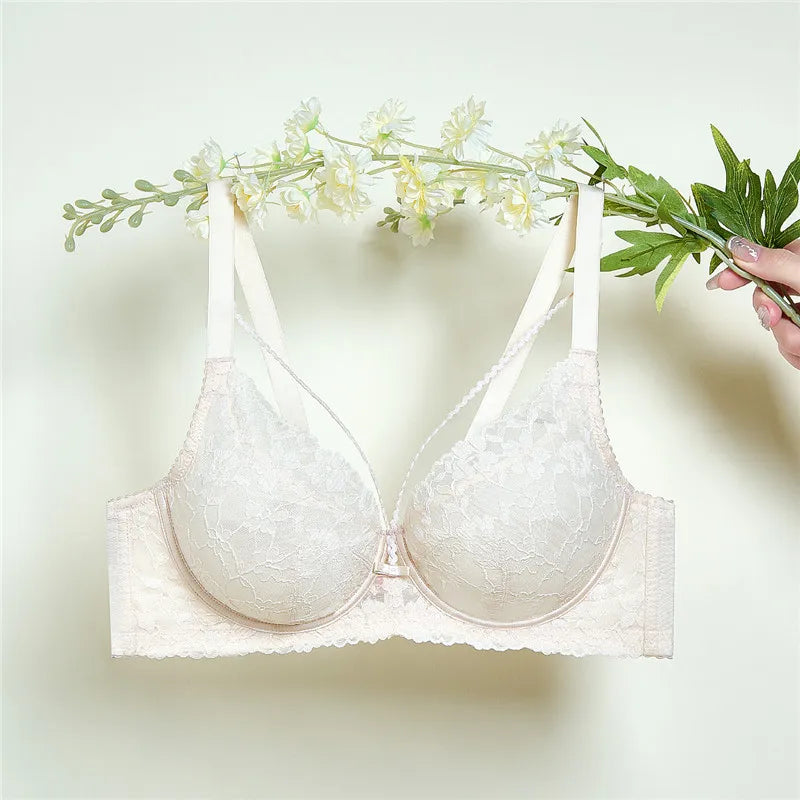 Womens Lace Minimizer Underwire Push Up Bra