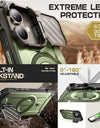 For iPhone 16 Case 6.1" 2024 UB Mag XT Heavy Duty Rugged Strong Magnetic Phone Case with Camera Cover Kickstand