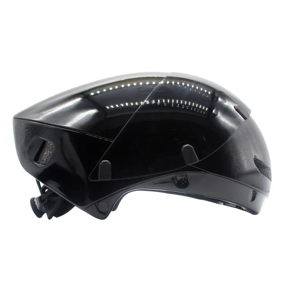 Aerodynamic Triathlon Cycling Helmet With Magnetic Goggles