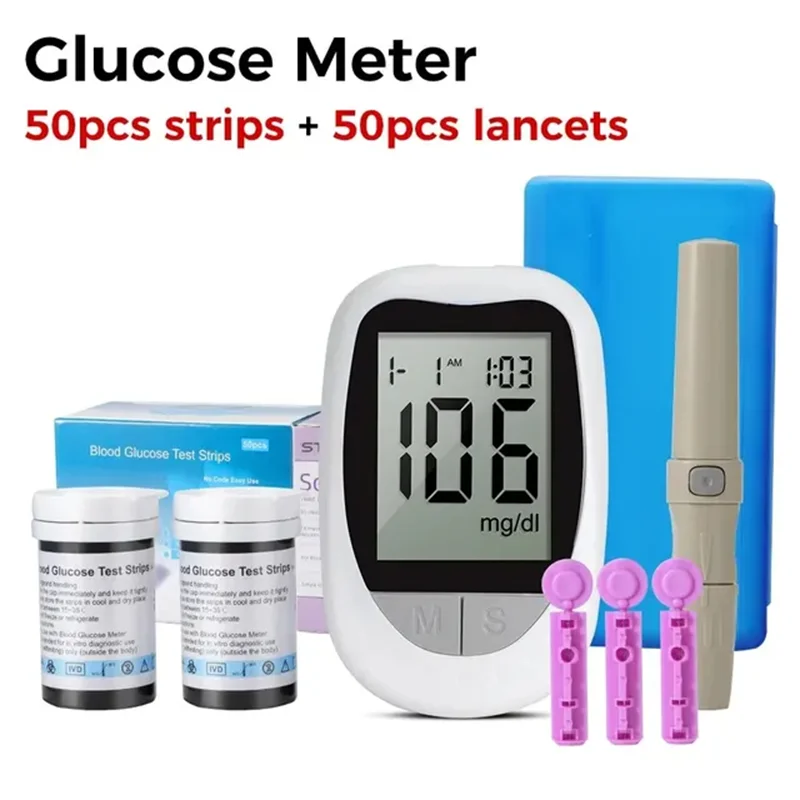 WF Blood Glucose Meter Glucometer Kit Diabetes Test 50/100pcs Strips With Lancets Medical Blood Sugar Mg/mmol freestyle libre