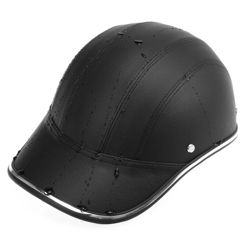 Bicycle Helmet Motorcycle Motocross Bicycle ABS Leather Helmet Bicycle Helmet Adjustable Strap Bike Helmet