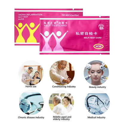 5pcs Female self-test card gynecological inflammation test card female health self-test card test strip intimate