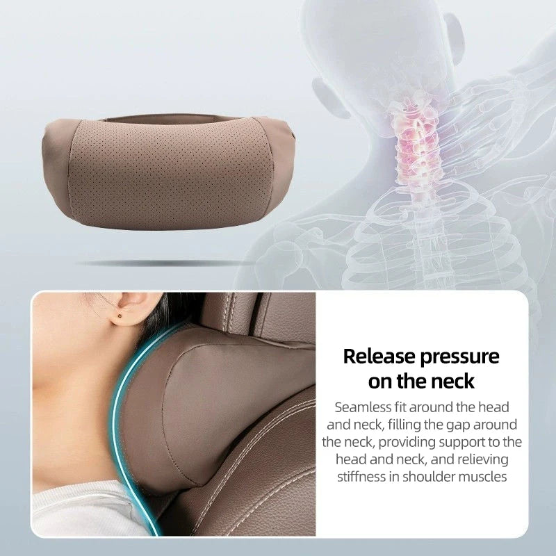 Car Seat Headrest Universal Travel Rest 3D Neck Pillow Protect Neck Soft Fluffy Comfortable Neck Rest Car Accessories