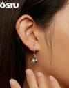 1CT Moissanite Waterdrop Necklace Earrings Lab Diamond 925 Sterling Silver Pendants