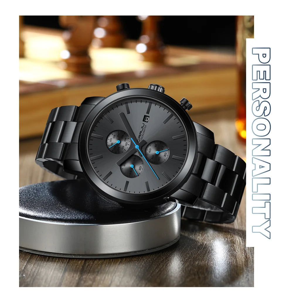 Luxury Man Watch High Quality Waterproof Chronograph Wristwatch Quartz Casual Clock relogio masculino