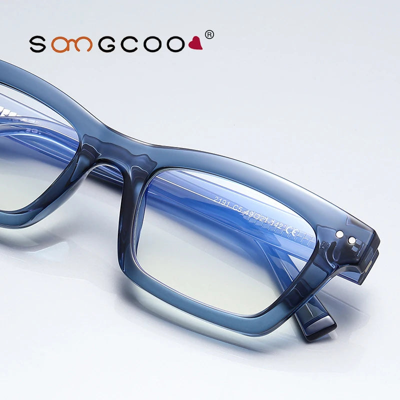 Men's Anti Blue Light Reading Glasses Brand Simple Myopia Prescription Glasses Men  Optical Eyewear Glasses Frame