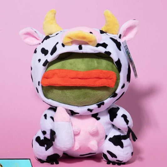 Sad Frog Plush Toy Soft Stuffed Pillow Doll 23cm