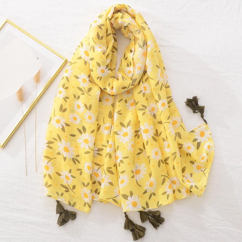 Floral Brand Scarf Luxury Designers New Style Women Elegant Scarves Hug Shawls Pink Purple Scarf Bandana Fashion Design Shawls