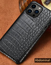 100% Genuine Crocodile Leather Phone Case For iPhone 16 15 14 Pro Max 15Pro 16 Plus Luxury Shockproof Back Cover
