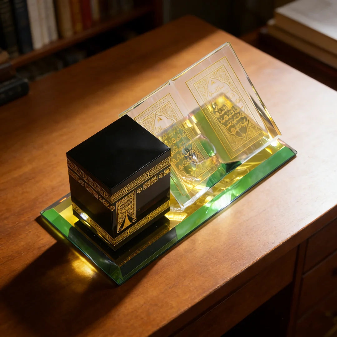 Muslim Ramadan Decorations for Home Muslim kaaba Model Islamic Architecture handicrafts Home Desktop Decor