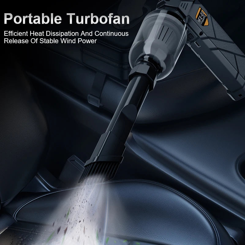 Powerful Turbo Air Blower Cordless Vacuum Cleaner Electric Snow Blower Led Lighting Deep Cleaning Tool For Cars/Electronics/Home