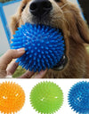 Pet Dog Toys Cat Puppy Sounding Toy Polka Squeaky Tooth Cleaning Ball TPR Training Pet Teeth Chewing Toy Thorn Balls Accessories