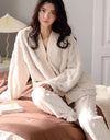 Women’s Winter Flannel Pajama Set – Warm, Thick Coral Fleece 2-Piece Loungewear