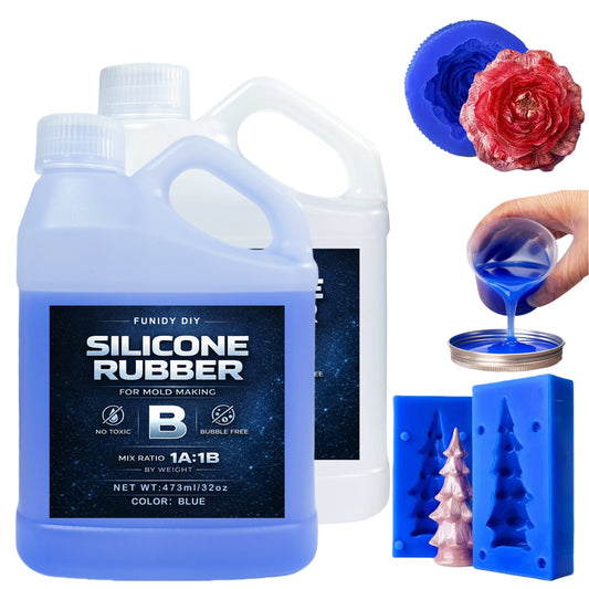Silicone Mold Making Kit – Super Elastic Liquid Silicone Rubber, 3-Hour Fast Cure for Mold Making