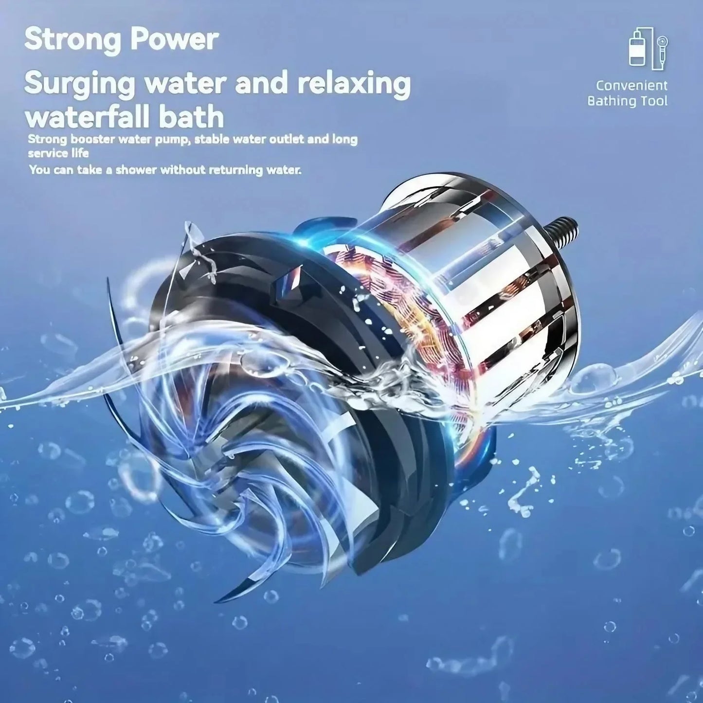 Portable Rechargeable Handheld Outdoor Camping Shower Kit