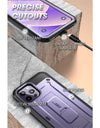 For iPhone 14 Pro Case 6.1" (2022) UB Pro Full-Body Rugged Holster Cover with Built-in Screen Protector & Kickstand