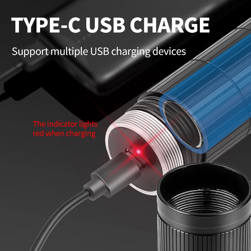 5000LM Professional Diving Flashlight IPX8 Waterproof Underwater LED Torch Rechargeable Dive Light