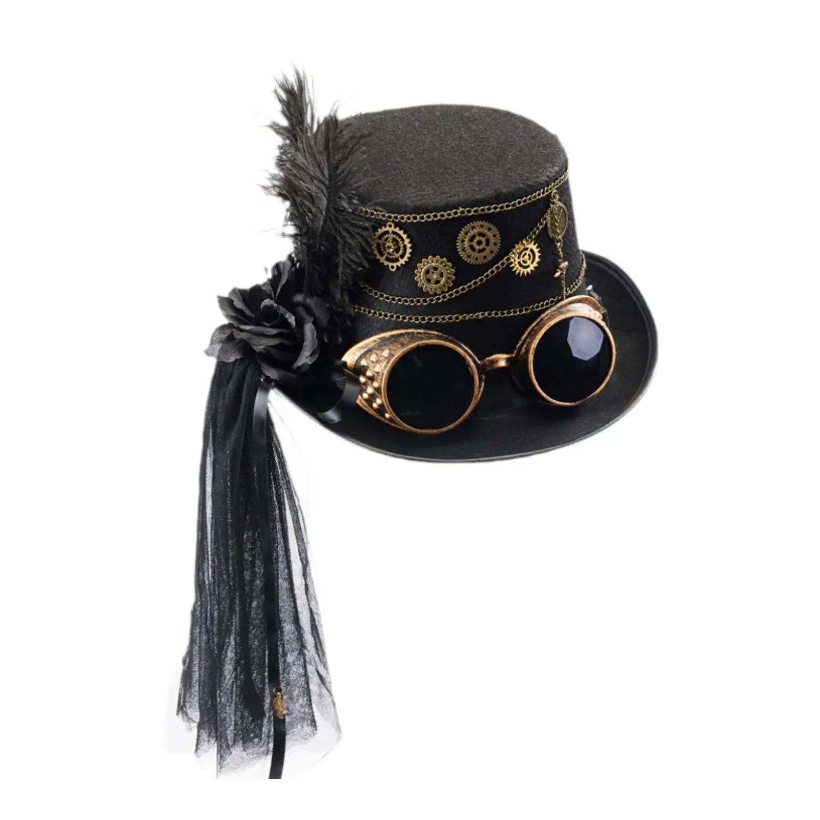 Steampunk Top Hat Jazz Decoration Fancy Dress up for Carnival Party Role Playing