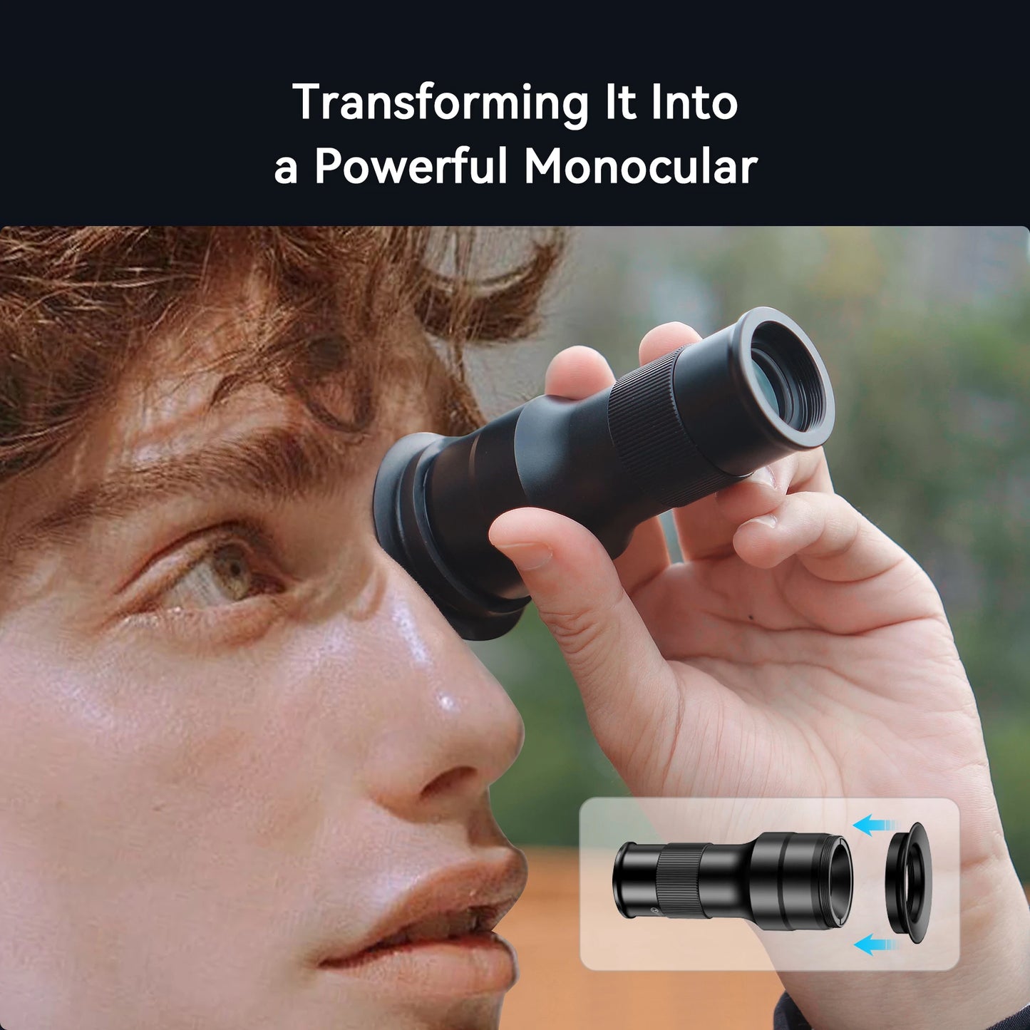 6X Telephoto Macro Smartphone Lens with Universal Phone Mount