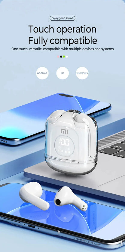 XIAOMI XT65 Wireless Earphone TWS Bluetooth5.3 In Ear Stereo Sound Headphone Sport Touch Control Noise Reduction Earbud With Mic