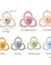 1Pcs Baby Silicone Teether Ring BPA Free Rattles Bracelet Food Grade Newborn Baby Accessories Cartoon Silicone Teething Toys