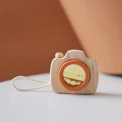 Baby Wood Colorful Camera Kaleidoscope Toys for Children Rainbow Wooden Toys for Children Kids Learning Early Educational Game