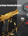 Mechanical Automatic Desert Eagle Toy Gun Shell Ejection Airsoft Pistol Continuous Firing Soft Bullet Toy