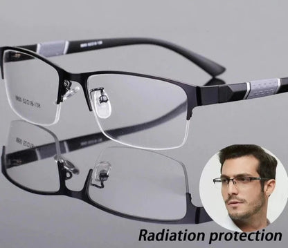 Half-frame Reading Glasses High Quality Business Glasses Presbyopia Eyeglasses 1.0 2.0 3.0