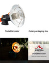 Camping Heater Portable Stainless Steel Fireplace for Winter Outdoor Stove Hiking Gas Burner Heating Survival Equipment