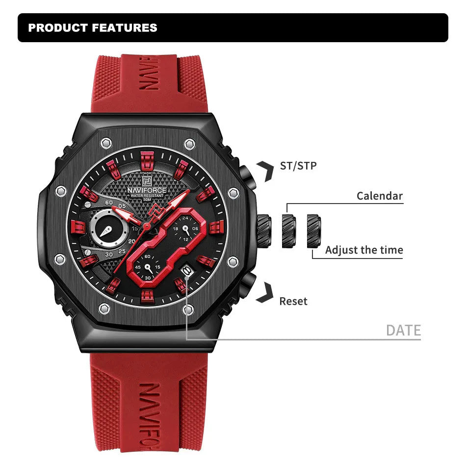 Watch Fashion Sport Waterproof Couple Lovers Quartz Wristwatches Luminous Silicone Strap Clock