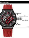 Watch Fashion Sport Waterproof Couple Lovers Quartz Wristwatches Luminous Silicone Strap Clock