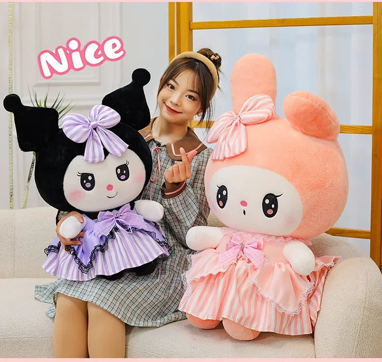 Cute Character Diamond Bow Plush Stuffed Doll Pillow Toy