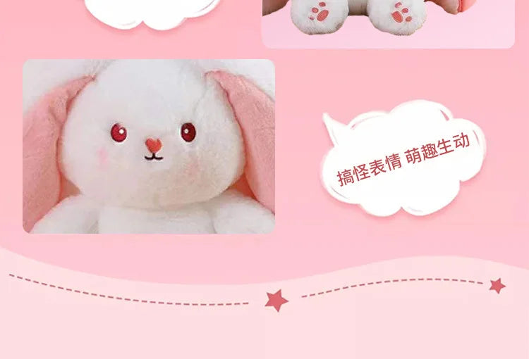 Strawberry Bunny Rabbit Plush Stuffed Doll Toy